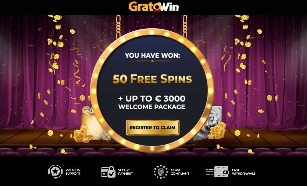 GratoWin 50 free spins